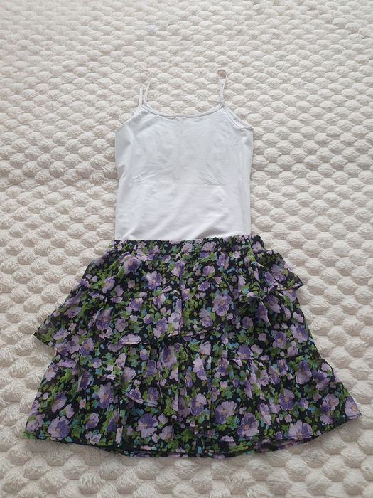 Komplet spódnica Stradivarius roz.M top Gatta roz.S