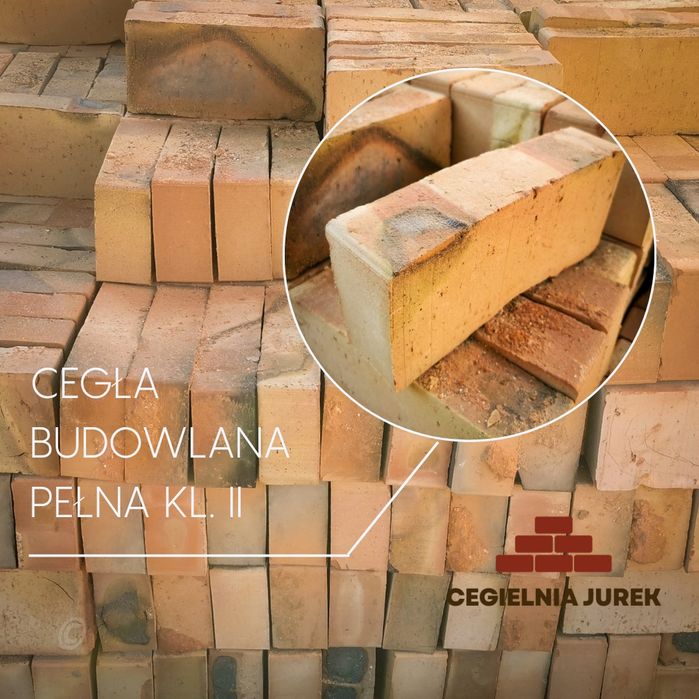 Cegła budowlana pełna Kl. II -Dekoracyjna -Producent - Cegielnia Jurek
