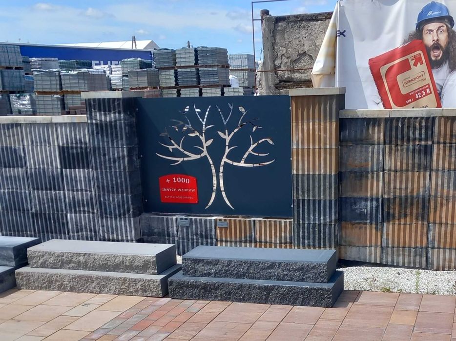 Nowoczesne ogrodzenie laserowe z panele ozdobne przęsła dekoracyjne 3D