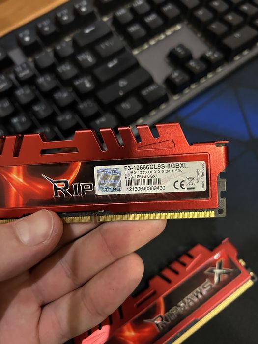 2х8 16gb DDR3 hyperx fury , G.skill Ripjaws