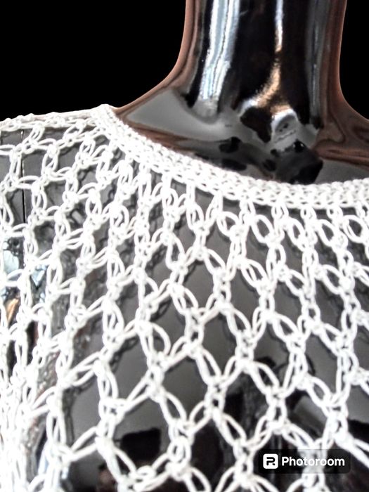 Etola ślubna bolerko narzutka boho handmade