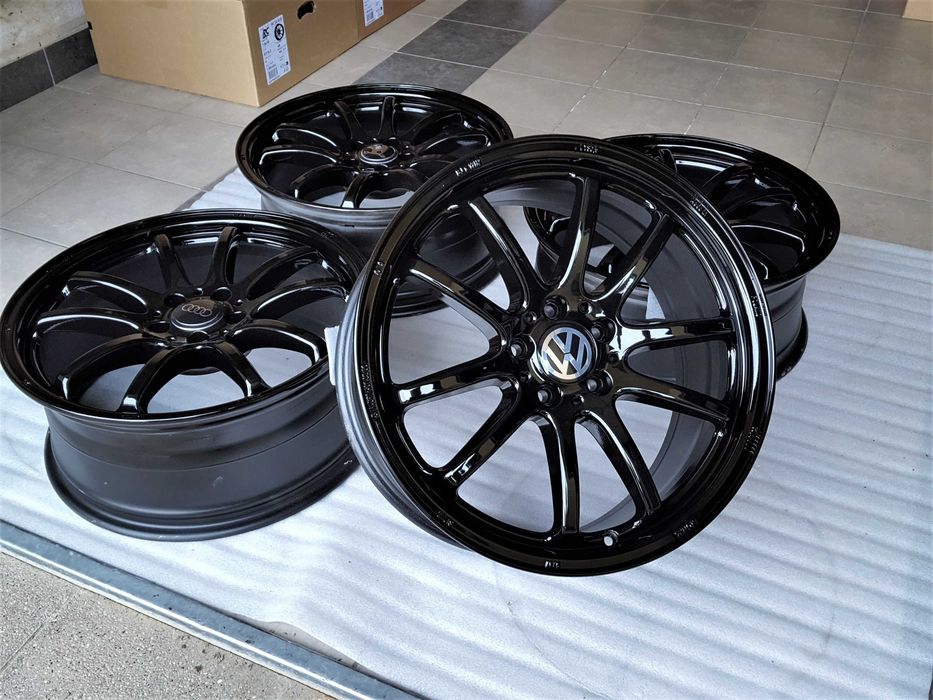 Alufelgi 19 5x112 Czarne z Rantem ! VW Audi Seat Skoda Mercedes Oryginalne ! 431#