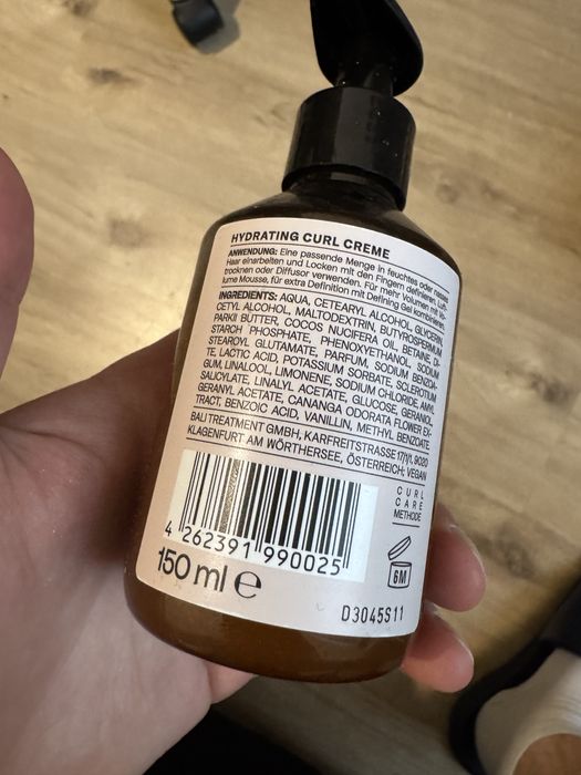 Bali curls hydrating curl cream