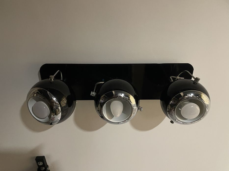 Lampa sufitowa czrne kule