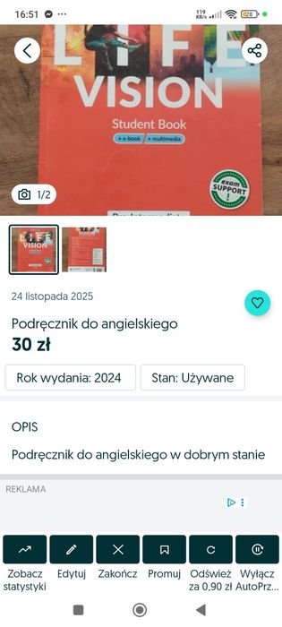 Książka J.angielski