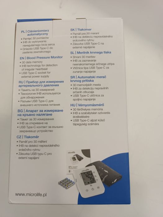 Ciśnieniomierz Automatyczny MicroLife Nowy Usb-C Komis Madej Sc