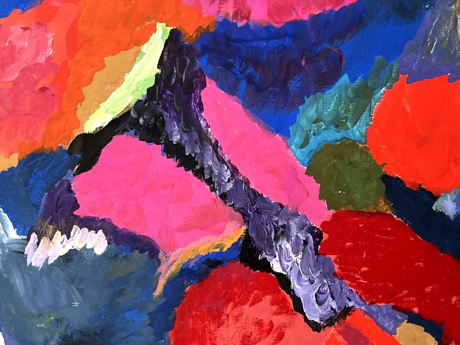 Pintura a óleo assinada e datada