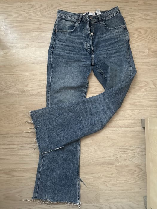 jeansy spodnie flare next dzwony