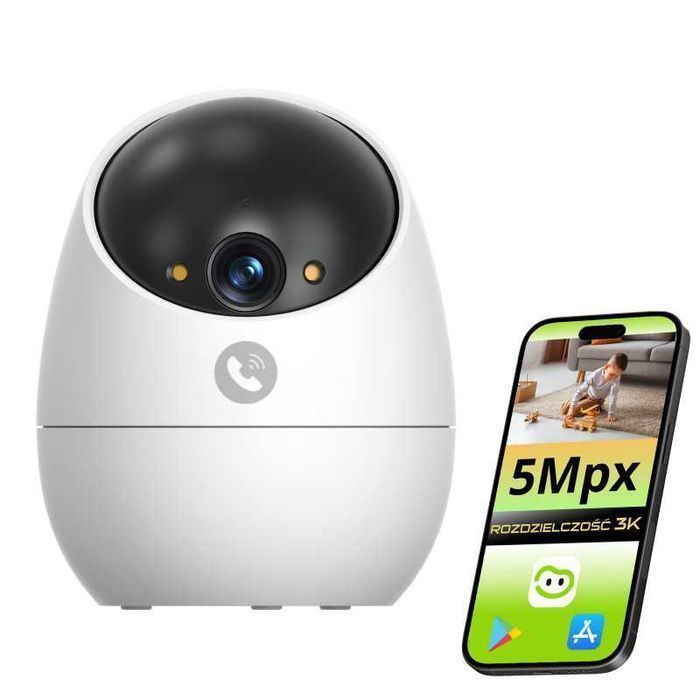 BeansView D210 Kamera Niania Wi-Fi 5Mpx Obrotowa EZVIZ DETAL 135zł