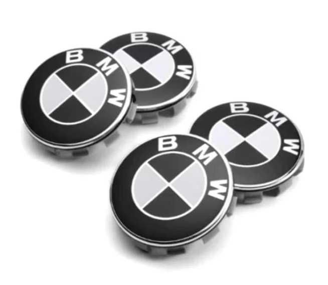 Dekielki kapsle do BMW średnica 68 mm czarne
