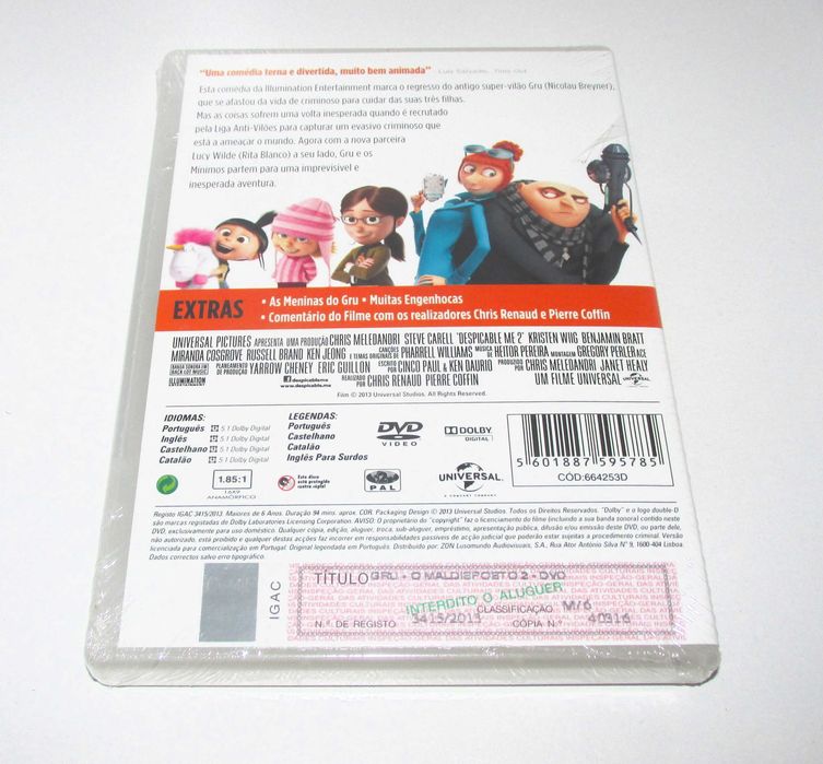 Gru O Maldisposto 2 Filme DVD