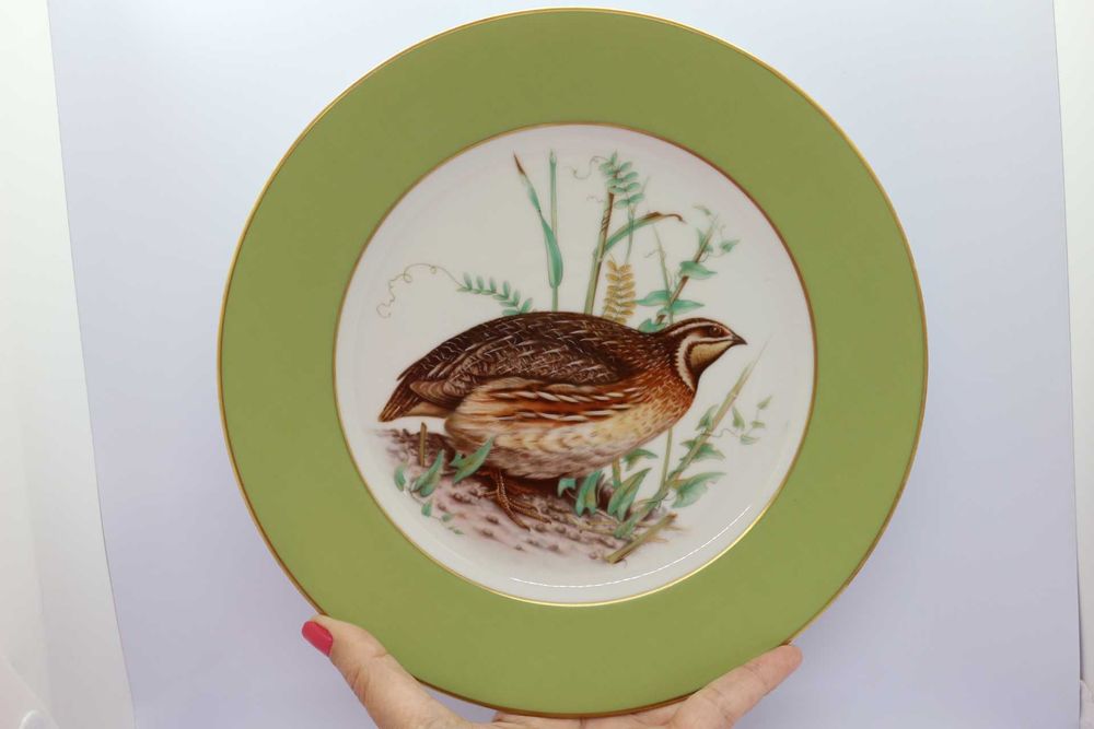 Prato Coleção Aves de Caça Nº 7 Codorniz Edição Limitada 1986/87