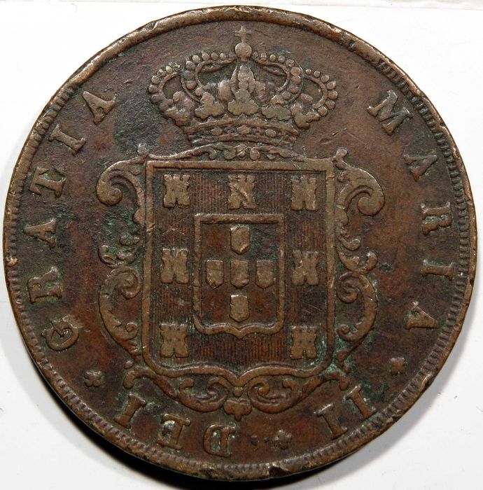 MOEDA Monarquia - D. Maria II - XX Reis 1850