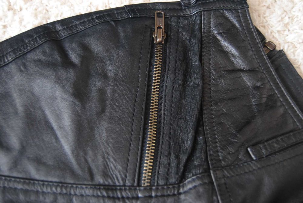 Шкіряна спідниця / кожаная юбка р-р С-М