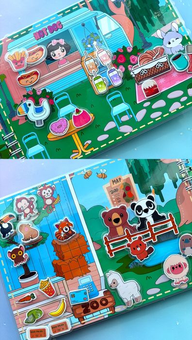 Весна в тока бока 2 гра на липучках ліпучках альбом книжка бокс аватар