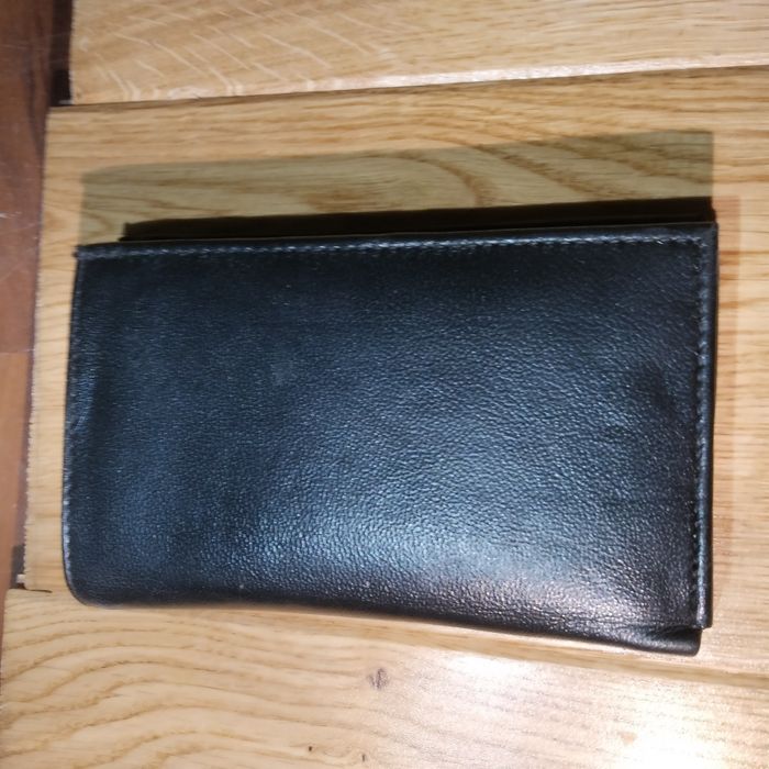 Portfel skórzany czarny