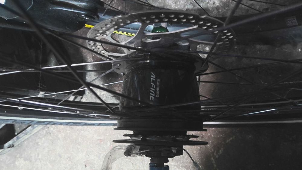 Колесо 26" Shimano Alfine 8 планетарна, DiscBull Schwalbe Super Moto X