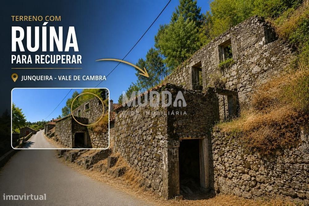 Moradia em Ruína com 411m2 de Terreno – Junqueira - Vale de Cambra