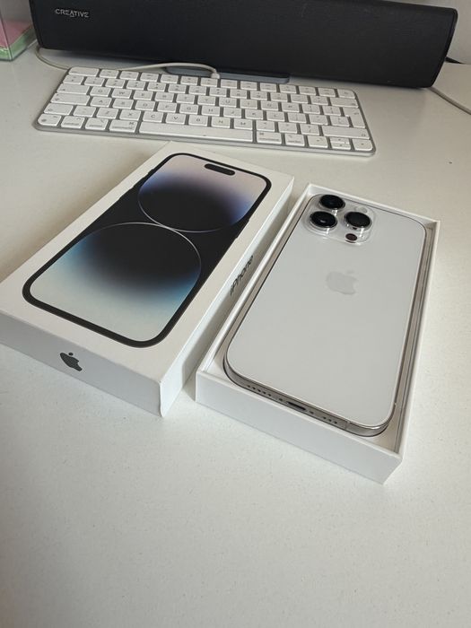 Bateria 100% iPhone 14 Pro 256gb Silver