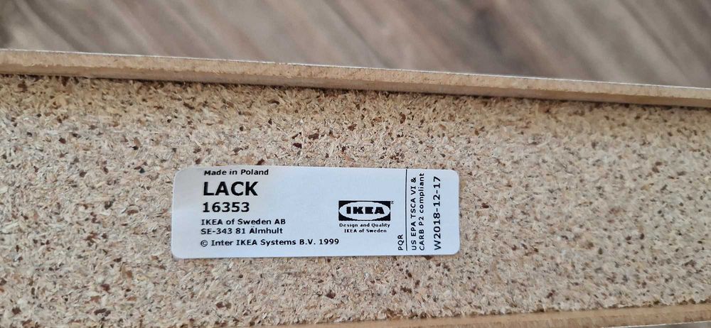 półka ścienna Ikea Lack 60cm x 26cm biała połysk