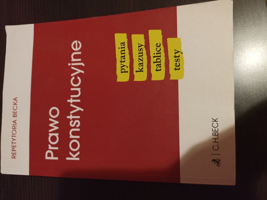 Prawo konstytucyjne repetytorium Becka