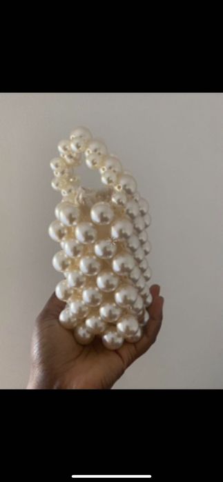 Mini bolsa, miçangas