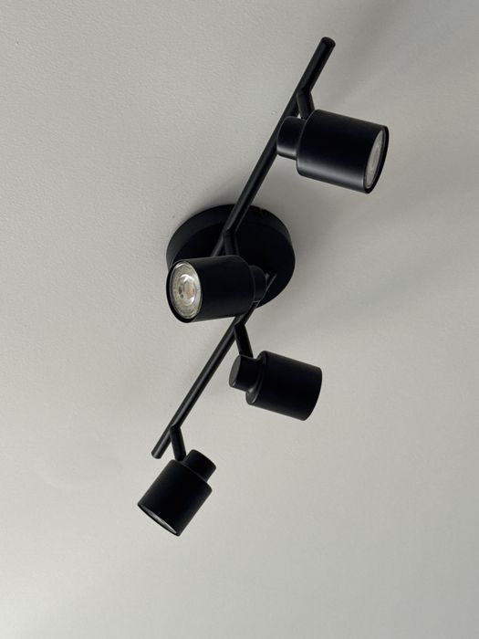 Foco decorativo  4 LÂMPADAS METAL PRETO