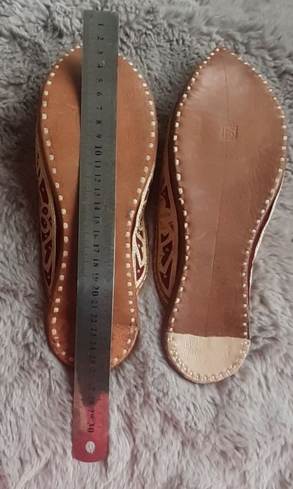 Восточные тапочки из натуральной кожи