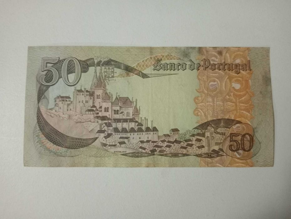 50 Escudos Infanta D. Maria 1980 (Capicua)  / Cédula 10 Centavos  1917