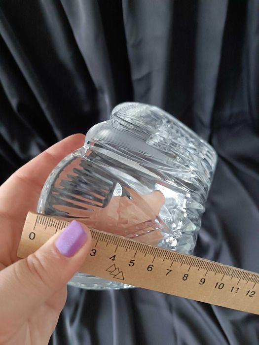 Ваза «Ладья» велика з кришталю фруктівниця