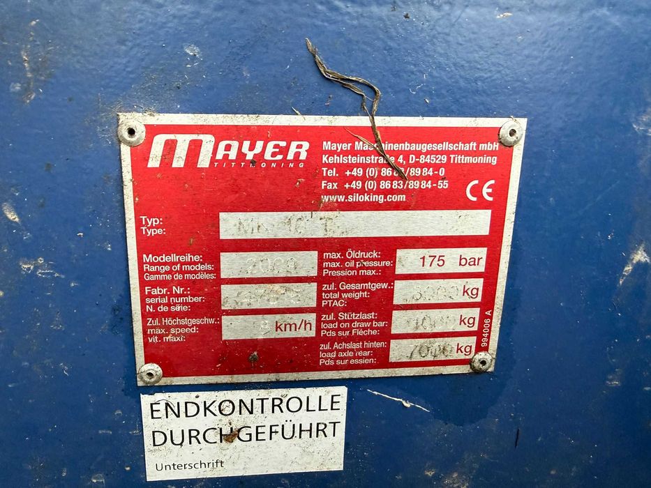 Wóz paszowy 10m3 paszowóz siloking