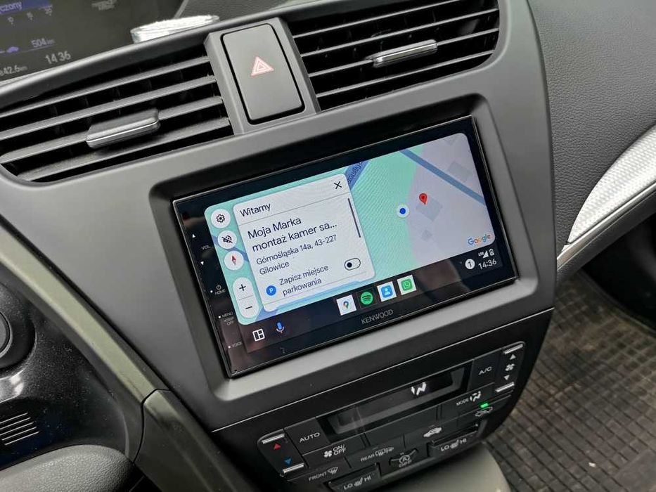 Radionawigacja 2din Kenwood Android Auto Carplay Kamera cofania montaż