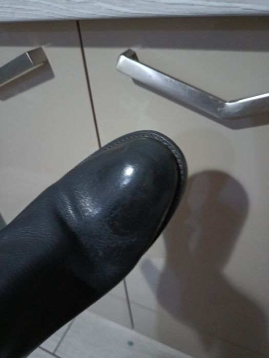 Чоботи - труби  Benetton натуральна шкіра Сапоги- трубы кожа