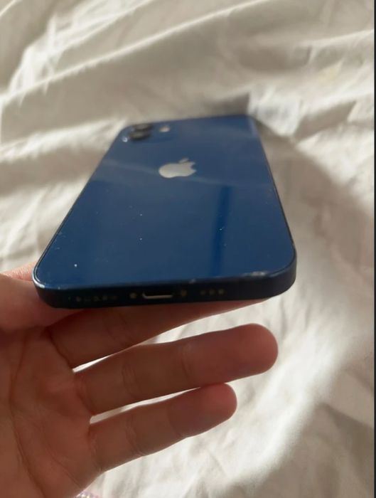 iPhone Apple 12 64 GB Niebieski | 77% Baterii | Face ID | Pudełko + Etui