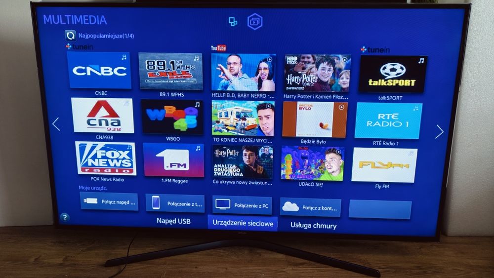 60 i 65  cali Samsung smart tv z Wi-Fi super stan- W REZERWACJI