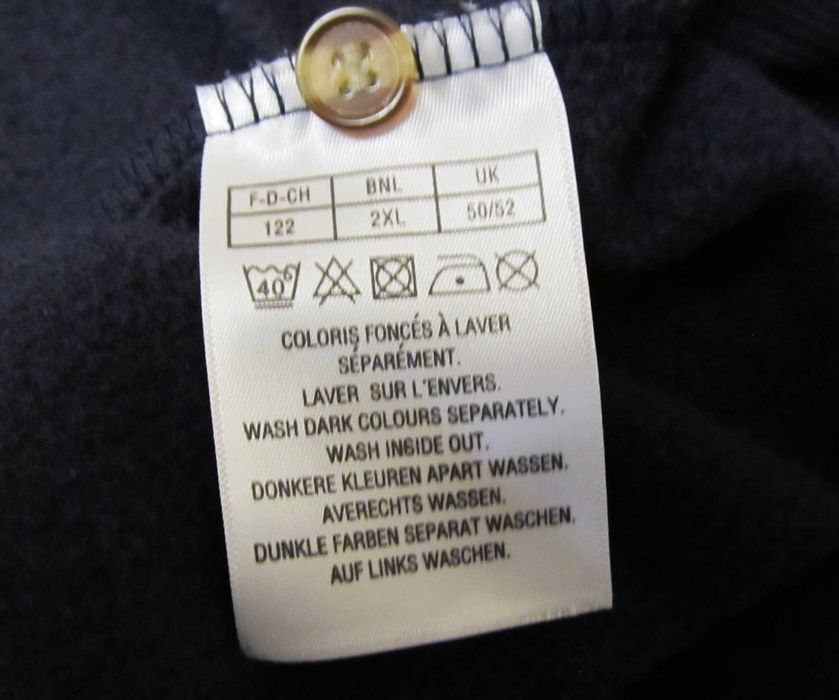 Damart  поло длинный рукав с орнаментом на флисе 6XL/7XL