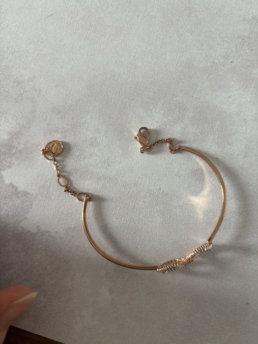 Bransoletka Swarovski różowe złoto