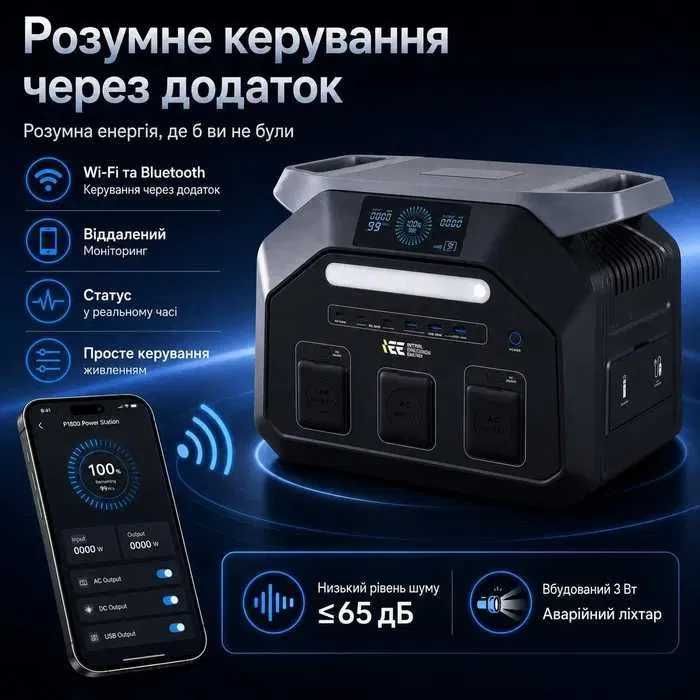 Зарядна станція IEE P1800 1800W 1024Wh LiFePO4
