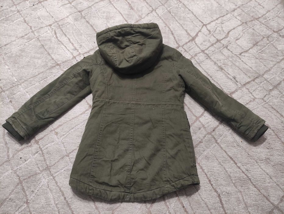 kurtka parka ciemna zieleń 4 latka