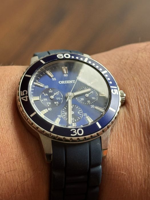 Zegarek Orient Chronograph Diver, duży 40/47mm, jak nowy,  pudelko
