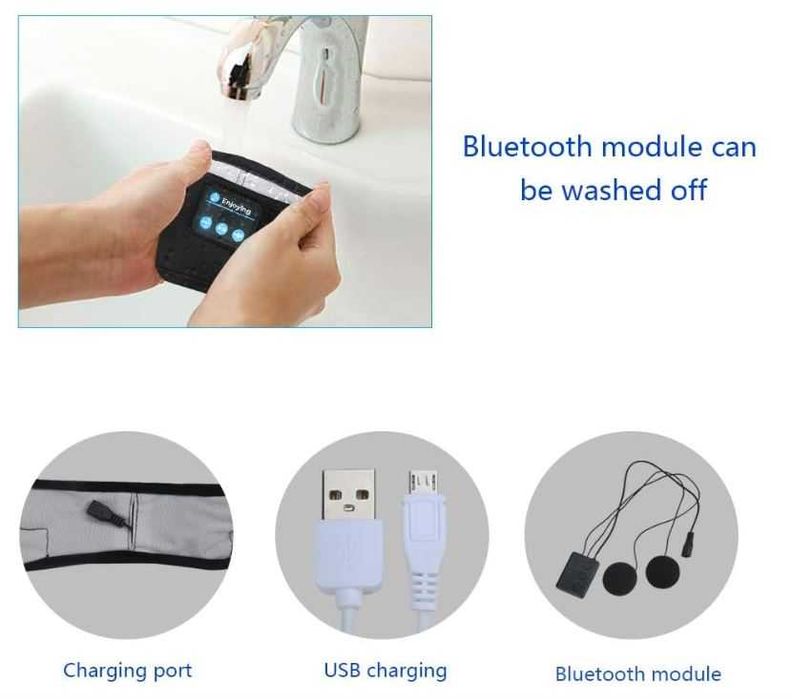 Bezprzewodowa opaska na głowę Bluetooth