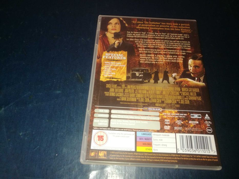 MILLER'S CROSSING (JOEL COHEN) DVD (legendagem em Inglês)
