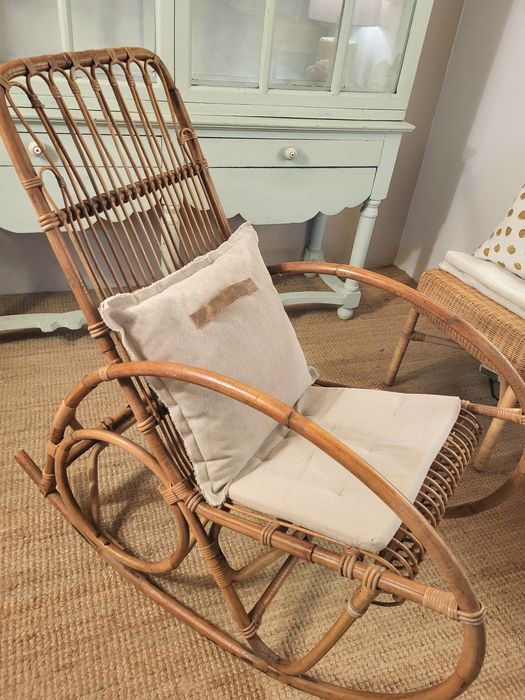 cadeirao  baloiço, poltrona, bambu, rattan, verga, rustico