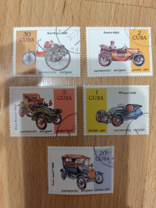 Марки почтовые Транспорт, автомобили