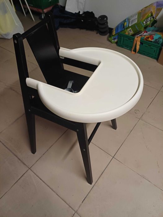 Cadeira IKEA Alta c/tabuleiro de refeição para bébé