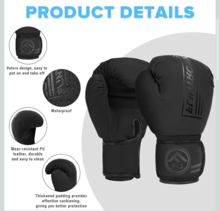 Flintronic Rękawice bokserskie do Muay Thai, MMA