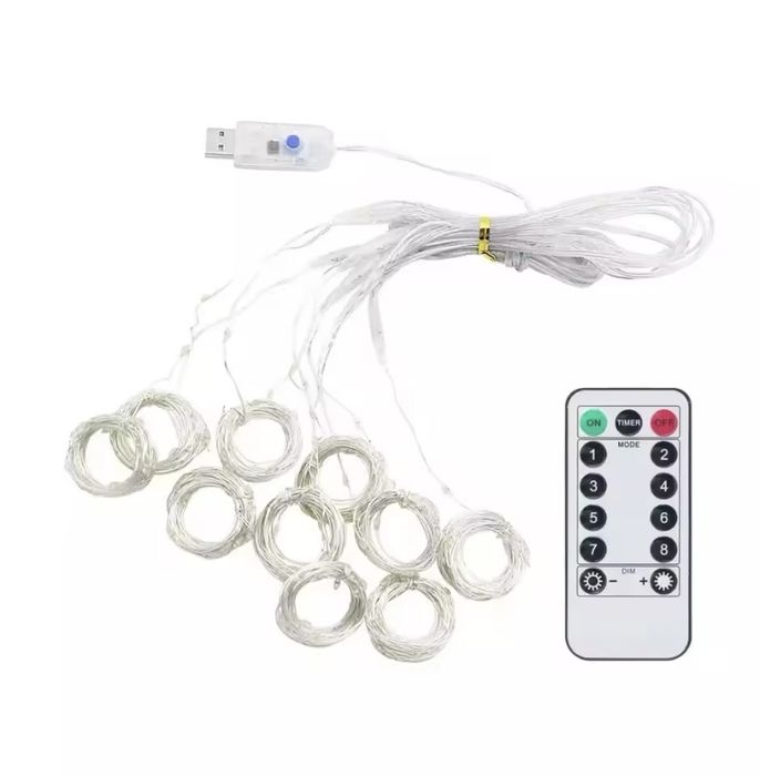 Світлодіодна гірлянда-штора  3*3м в теплому або холодному кольорі