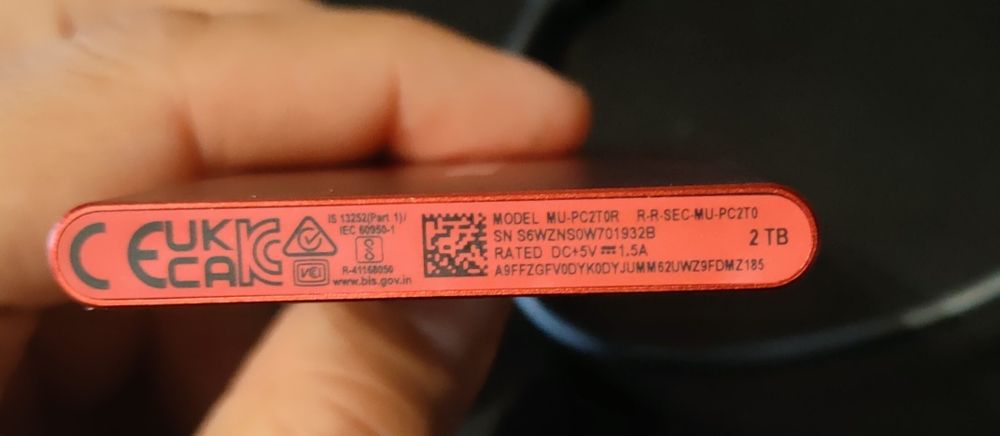 Przenośny dysk zewnętrzny ssd Samsung T7 2TB