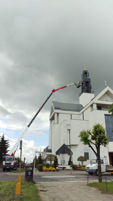 Podnośnik koszowy 43 metry 4x4 dźwigi ruthmann wumag zwyżka