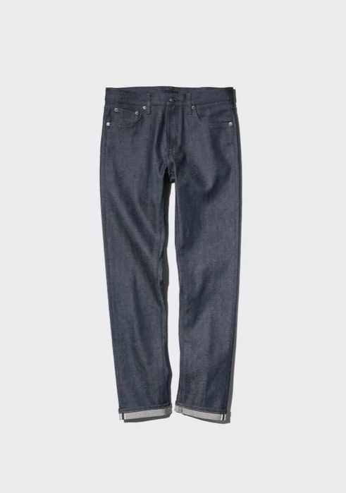 Uniqlo (Япония) Селвідж (selvedge) стрейч джинсы (Slim Fit) 31x34